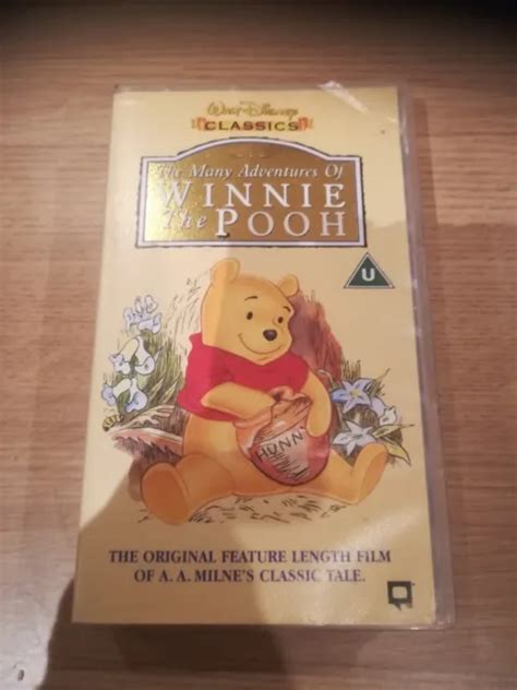 The Many Adventures Of Winnie The Pooh Vhs Video Walt Disney