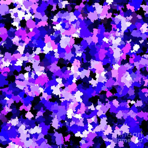 Purple And Pink Camo Organic Abstract Pattern Digital Art By Lj Knight