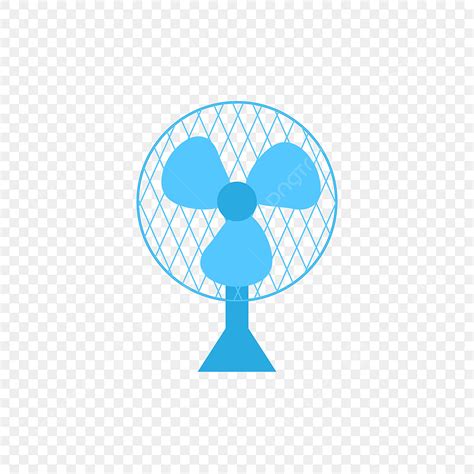 Electric Fan Clipart PNG Images Vector Blue Fresh Simple Electric Fan