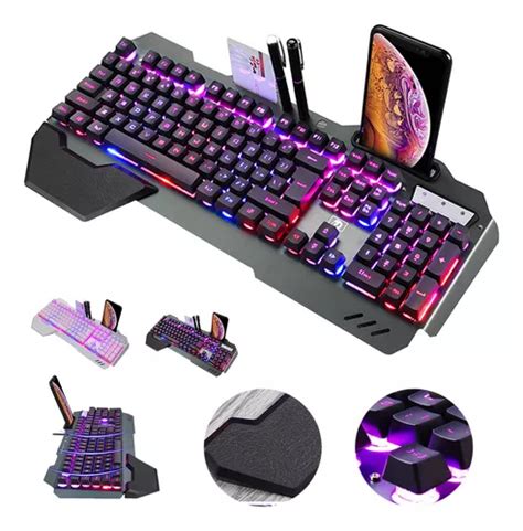 Teclado Gamer Usb Retroiluminado Apoio Para As M Os Parcelamento