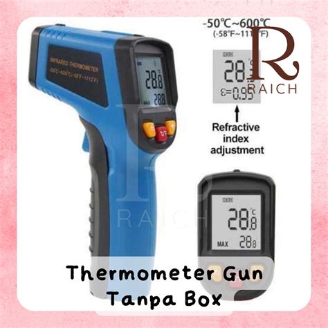 Jual Thermometer Gun Tanpa Box Termometer Masak Tembak Infrared Non