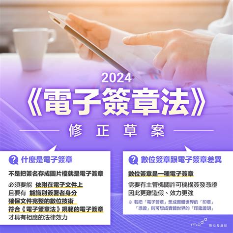 電子簽章法修法與運用說明｜電子公布欄 最新消息｜數位產業署 Administration For Digital Industries Moda