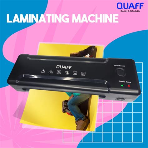 Quaff A4 Mini Laminating Machine Black S230 Max Laminate 125mic