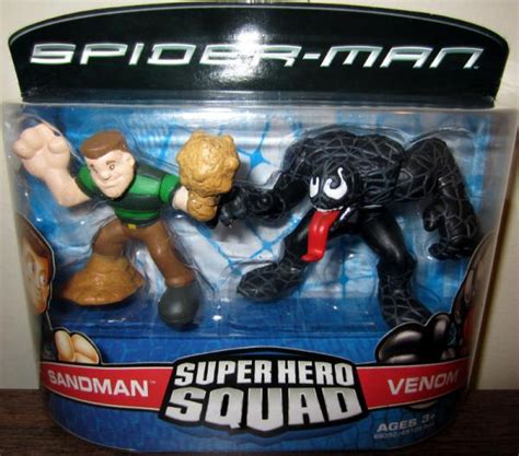 Sandman Venom Super Hero Squad Spider-Man action figures