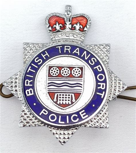 British Transport Police Cap Badge Time Militaria