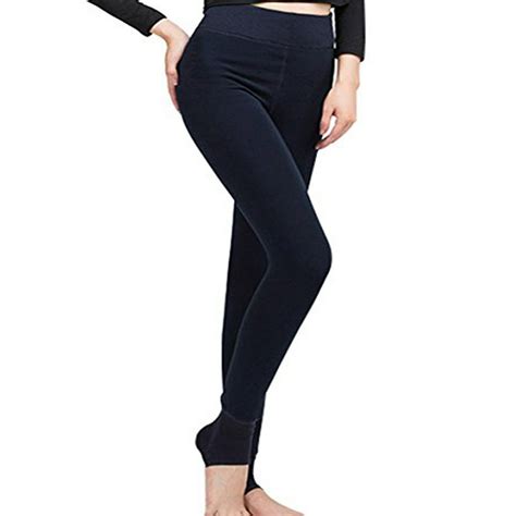 Sayfut Winter Warm Basic Velvet Leggings For Women High Waist Elastic