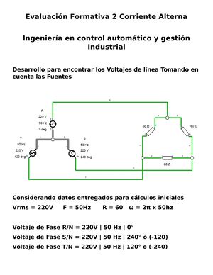 Evaluaci N Corriente Alterna Circuitos De Corriente Alterna