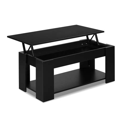 Lift Up Top Coffee Table Black