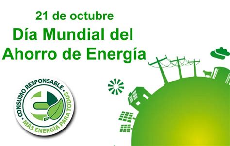 21 de octubre Día Mundial del Ahorro de Energía