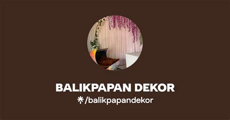 Balikpapan Dekor Instagram Facebook Linktree