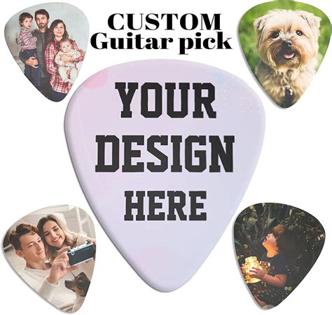 Amazon Pack Custom Guitar Picks Personalized Your Own Name Text