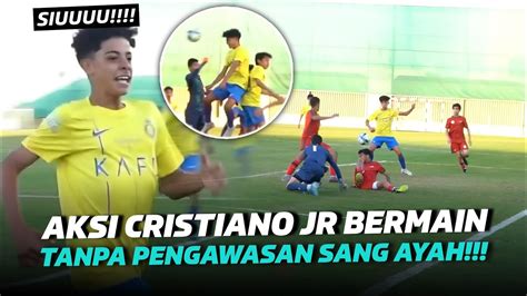 Bermain Lepas Tanpa Pengawasan Ronaldo Lihat Aksi Cristiano Jr Saat