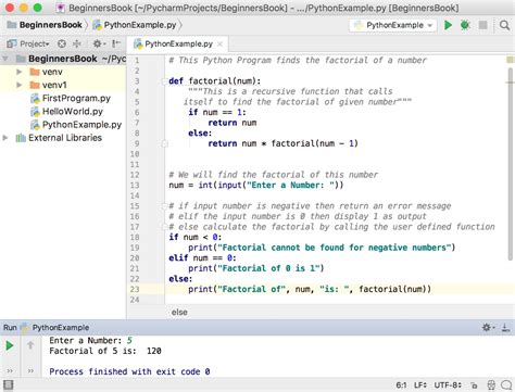 Python Program To Find Factorial Of Number