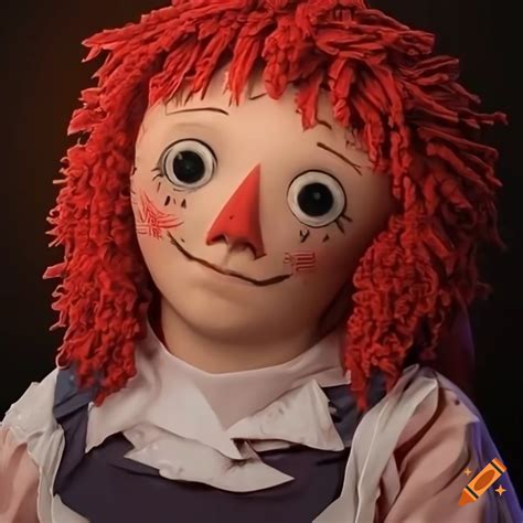 Realistic Portrait Of Raggedy Ann With A Happy Smile On Craiyon