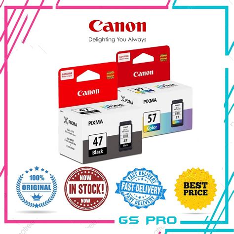 GSPRO Canon PG 47 PG47 Black CL 57s 57s CL 57 Color Fine Cartridge