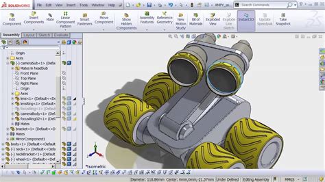 Solidworks Design A Robot In Solidworks Youtube