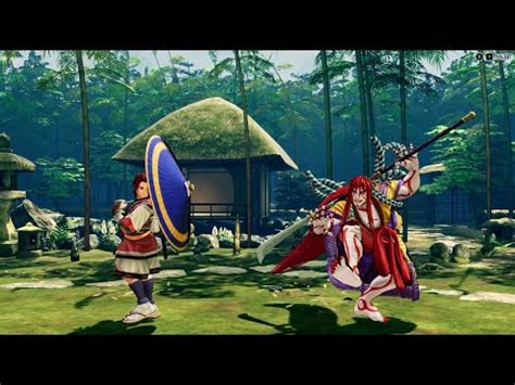 Samurai Shodown Shizumaru Vs Kyoshiro Youtube