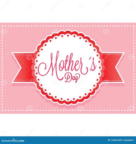 Happy Mothers Day Card Stock Vector Illustration Of Poster 179461235