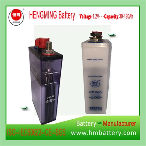 Hengming Nicd Battery Gnc60 12v 60ah Kpx Seriesultra High Ratealkaline Rechargeable Battery