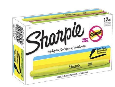 Sharpie Accent Pocket Style Highlighters Fluorescent Yellow Chisel