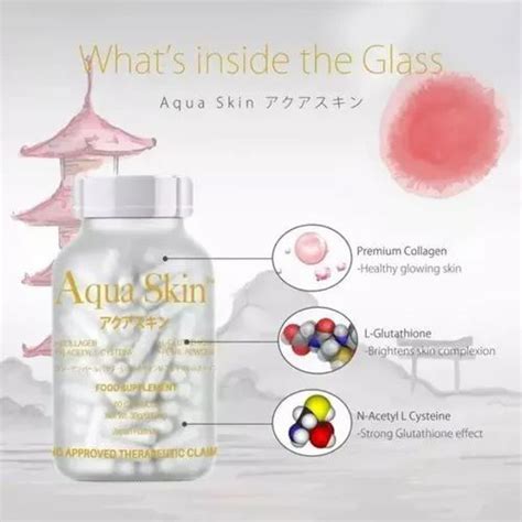 Aqua Skin Premium Whitening Capsule Packaging Type Bottle Packaging