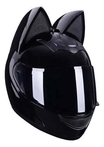 Casco De Moto Con Orejas De Gato Personalizadas Cuotas Sin Inter S