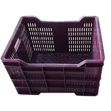 Purple Plastic Vegetable Crate At Rs 125 Plastic Vegetable Crate In