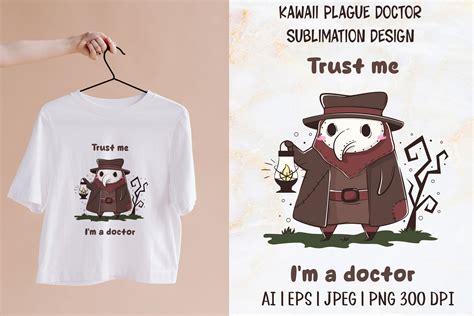 Kawaii Plague Doctor Sublimation Design By Boo Guevara Shop Thehungryjpeg