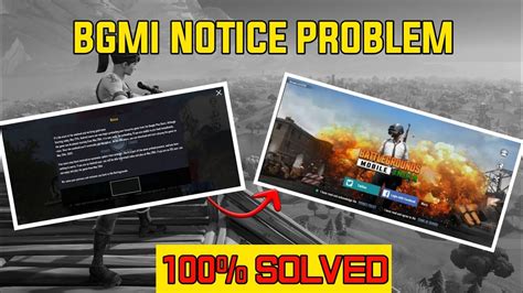 Bgmi Notice Problem Solution Bgmi Not Opening Today Bgmi Login