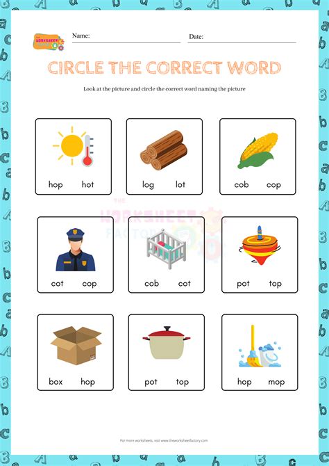 Phonics Words Cvc Words Word 2 Word Work Kg Worksheets Short