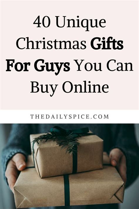 40 Unique Christmas Gifts For Guys You Can Buy Online - The Daily Spice