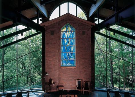 Painterly stained glass art Bellarmine University Chapel Louisville ...