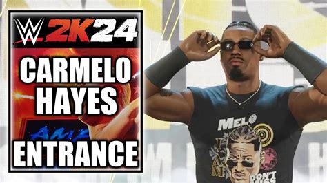 Wwe K Carmelo Hayes Entrance Cinematic Youtube