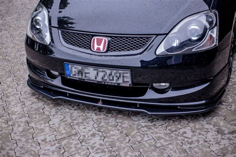 Front Splitter V Honda Civic Ep Mk Type R S Facelift Gloss Our