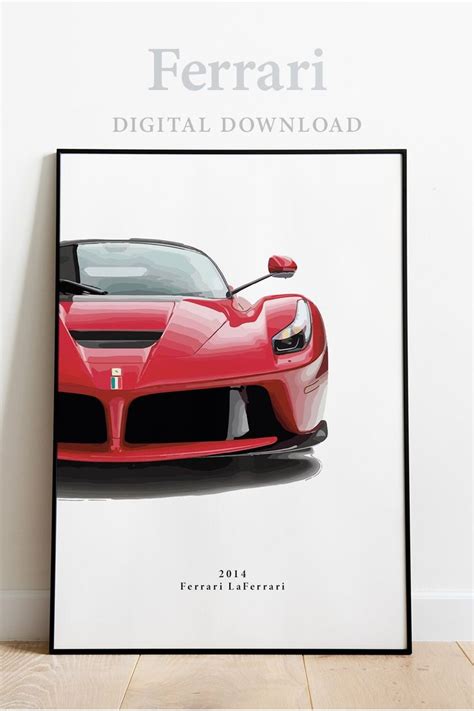 PRINTABLE 2014 Ferrari LaFerrari Poster - Classic Car Prints - for a ...