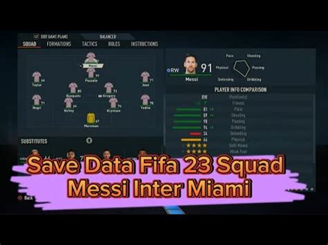 Cara Update Pemain Fifa23 Save Data Messi Inter Miami Fifa 23 Ps4 Hen