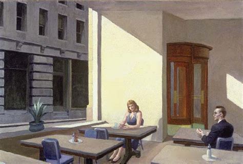 La Lumi Re Du Soleil Dans Une Caf T Ria De Edward Hopper