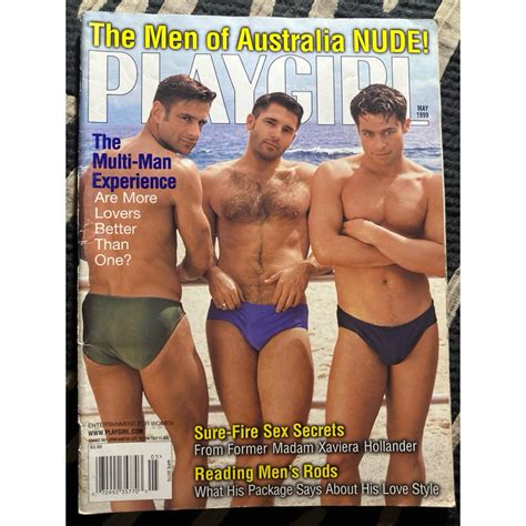 Revista Gay Playgirl 99 Homens da Austrália Carlton Hanson Dênis