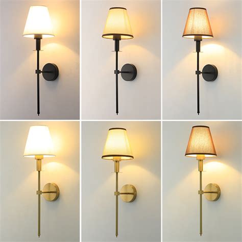 Nordic Fabric Wall Light Bedroom Bedside Wall Lamp Creative Modern