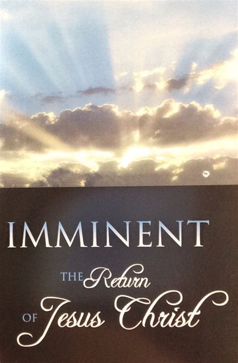 Imminent The Return Of Jesus Christ Heartland Baptist Bookstore