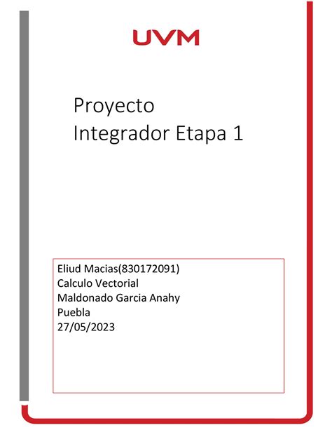 Proyectointegradoretapa 1 Proyecto Integrador Etapa 1 Eliud Macias