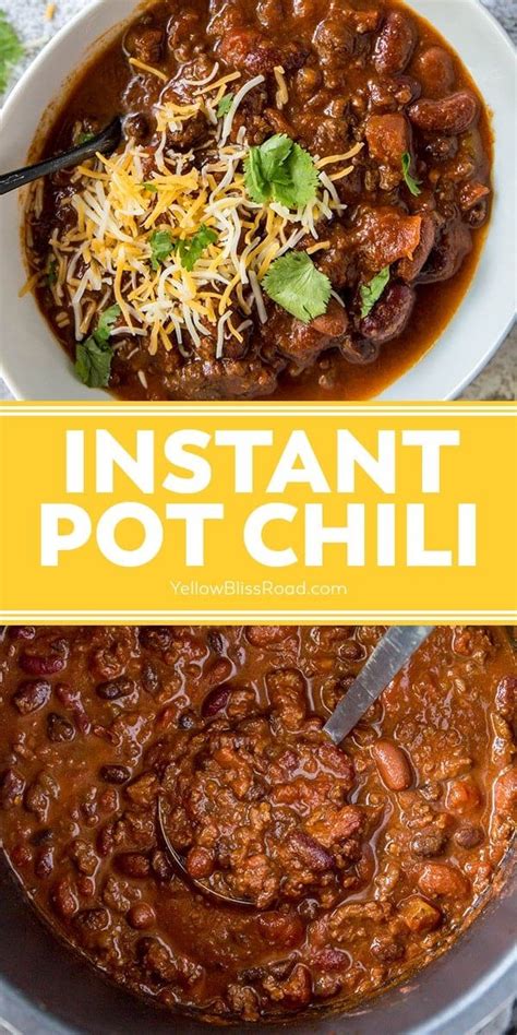 The Best Instant Pot Chili Recipe Thick Hearty Chili Made Easy Artofit