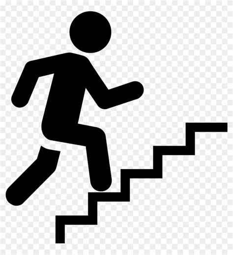 Person Walking Up Stairs Clipart - Janainataba