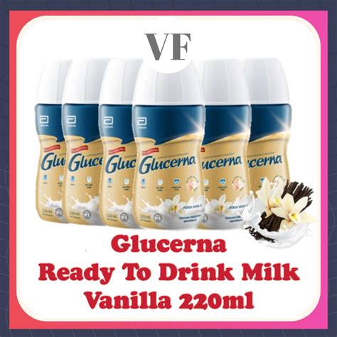 Abbott Glucerna Liquid Vanilla 220ml Ready To Drink Manage Glucose