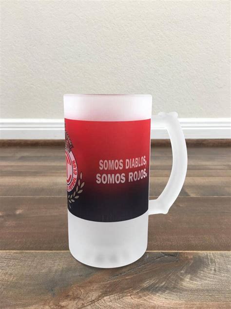 Deportivo Toluca Oz Frosted Glass Beer Mug Tarro Cervecero Etsy