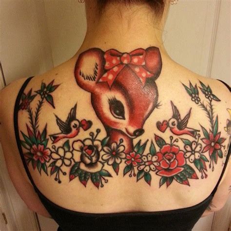 Bambi Back Tattoo