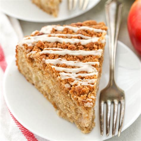 A Moist And Delicious Apple Cake Topped With A Simple Brown Sugar Crumb