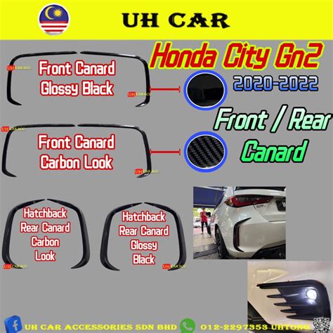 Honda City Gn Hatchback Sedan Front Canard Rear Canard Air