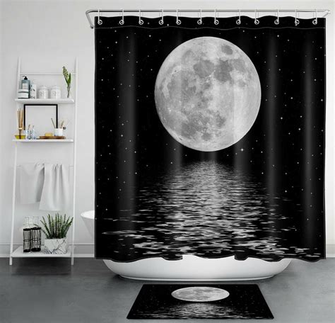 Celestial Seascape Shower Curtain Immerse Your Bathroom In A