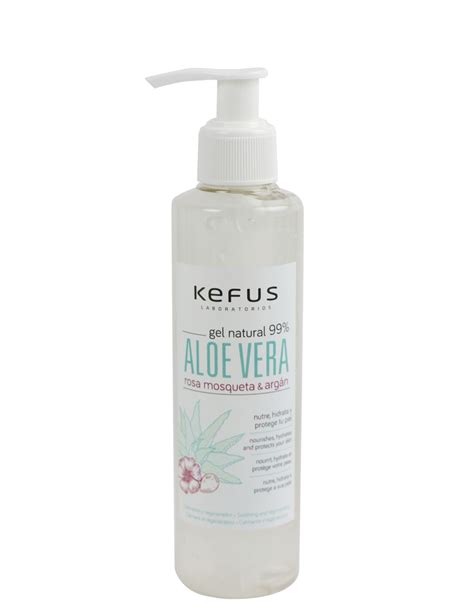 Gel De Aloe Vera Natural Rosa Mosqueta Y Argan Kefus